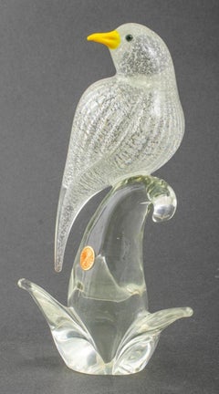 Modigliani Design Murano Glass Bird Sculpture