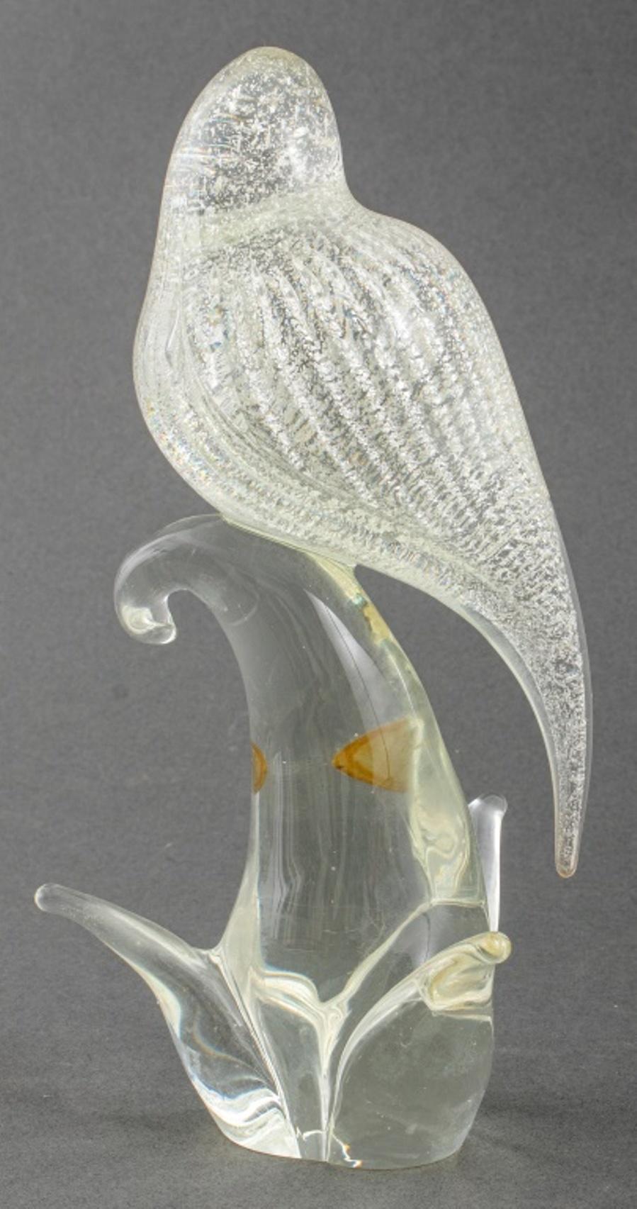 Modigliani Design Murano Glass Bird Sculpture en vente 1