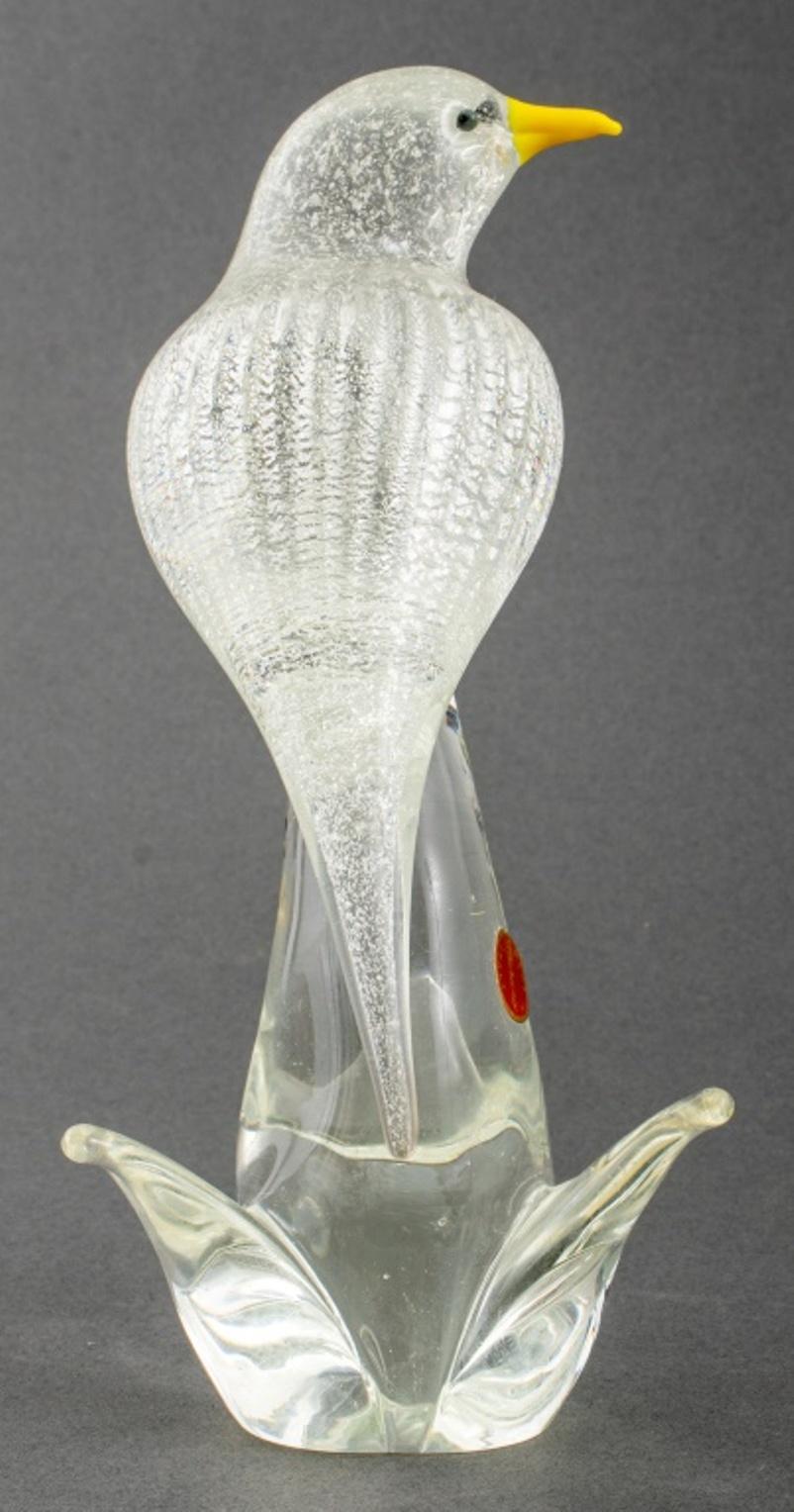 Modigliani Design Murano Glass Bird Sculpture For Sale 3