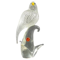 Modigliani Design Murano Glass Bird Sculpture