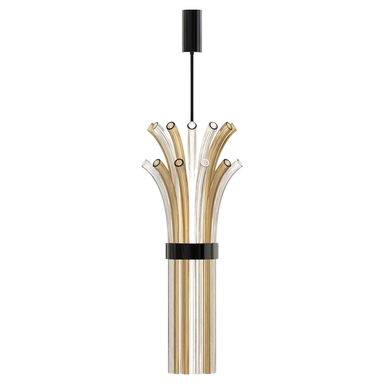 MODIGLIANI Lampadario Sospeso in Vetro di Murano Design Made in Italy