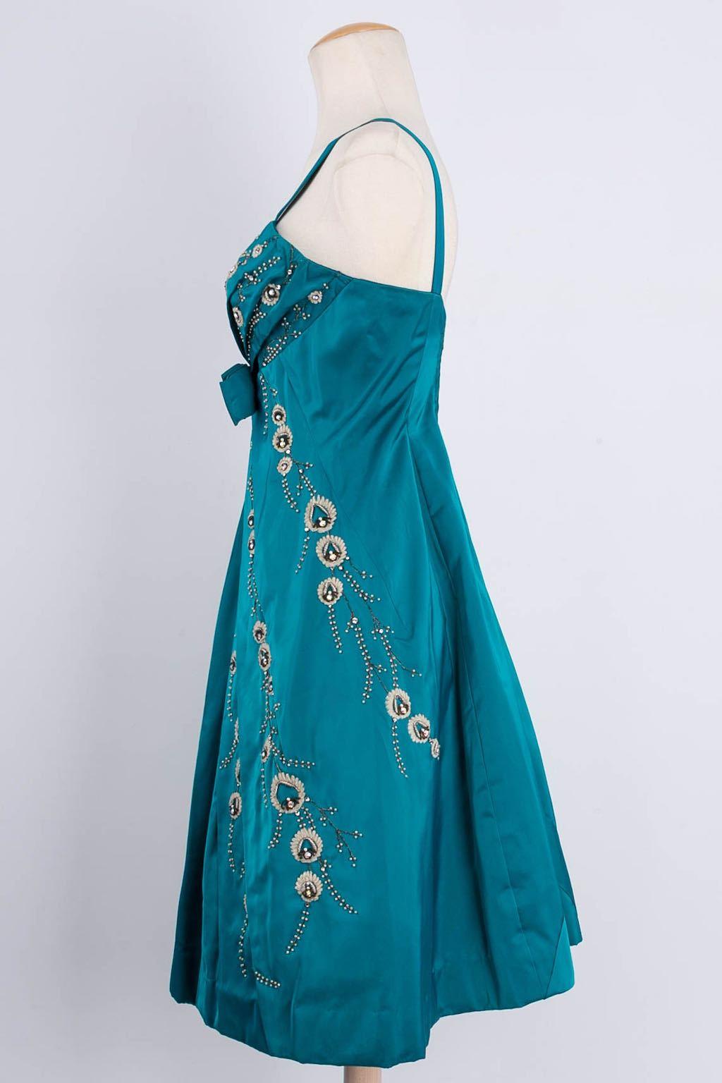 Modissa Blasen-Kleid (Blau) im Angebot