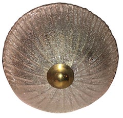 Modled Glass Semi Flush Mount Light Fixture