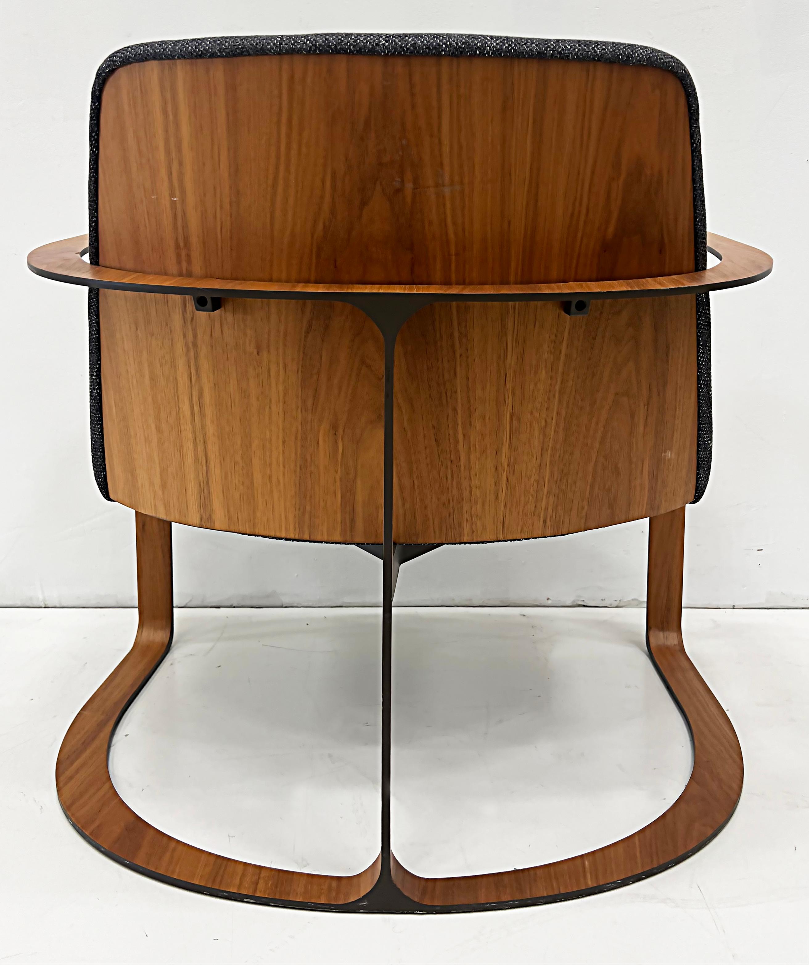 Contemporary  Modloft Modern John Vesey Dark Shadow Lounge Armchair