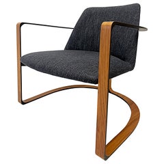 Modloft Modern John Vesey Dark Shadow Lounge Armchair