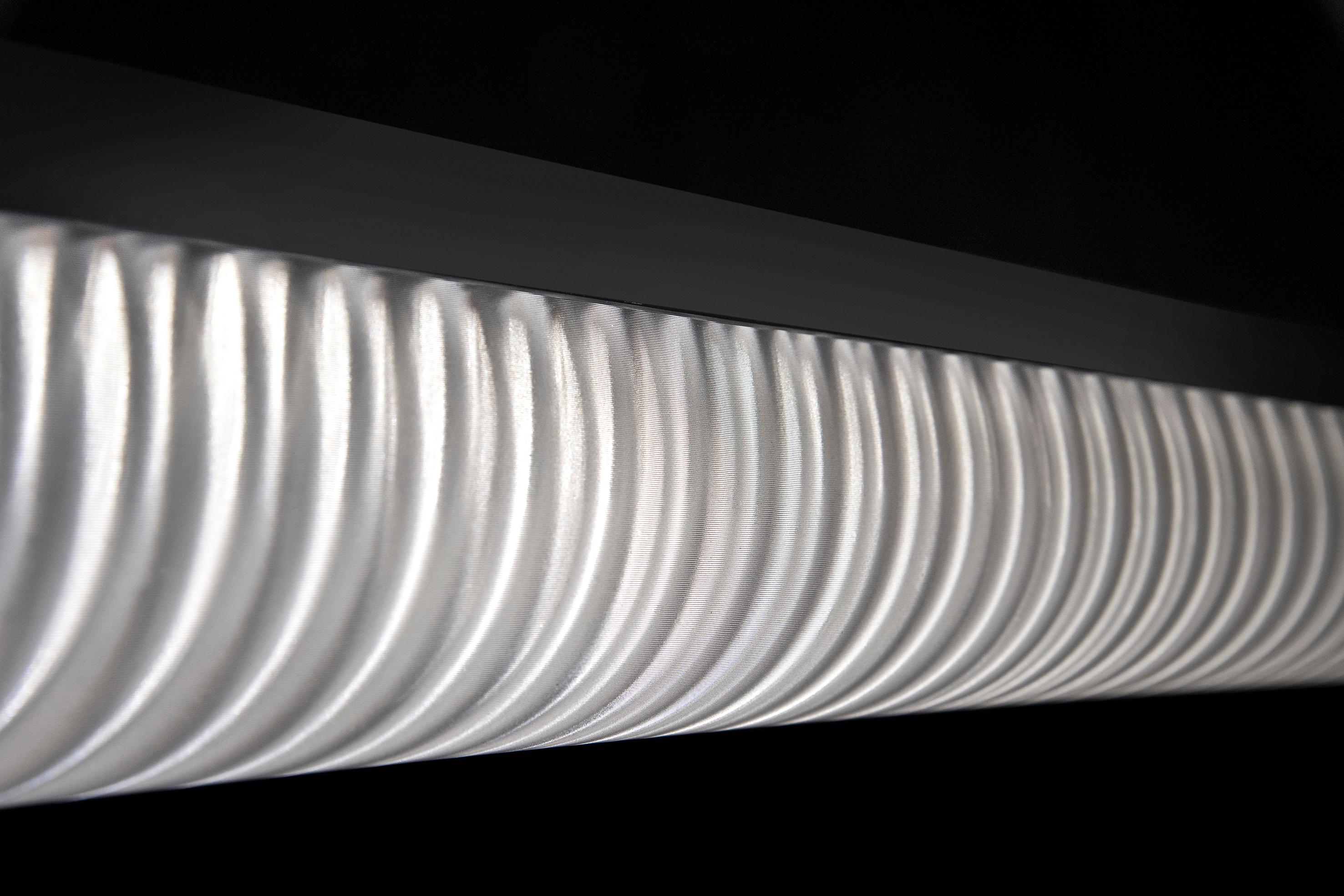 Italian MODULA SUSPENSION Black Plissè - Designed by Elisa Gargan Giovannoni in vendita
