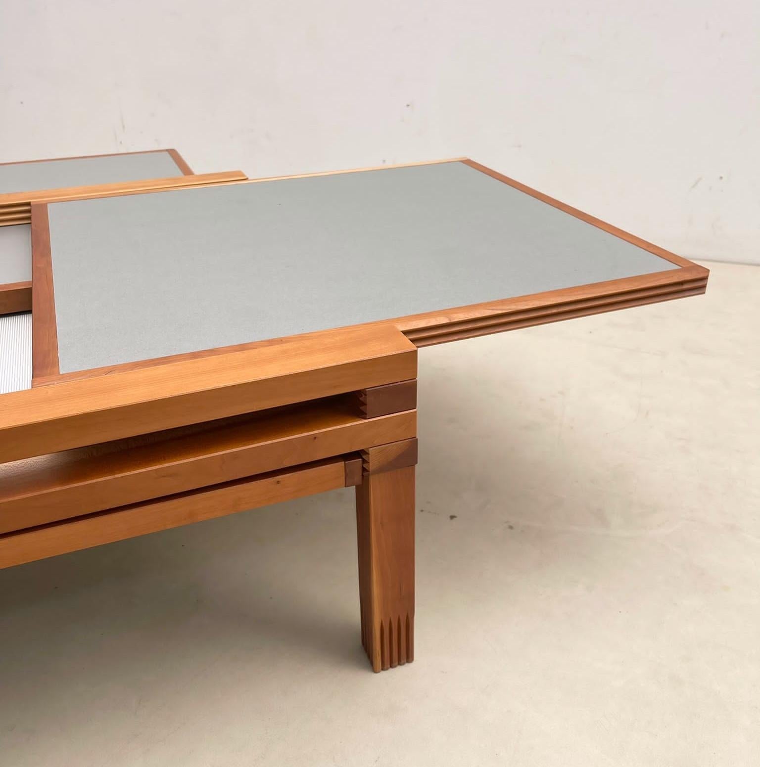 Table basse en bois modulable du milieu du siècle modèle 