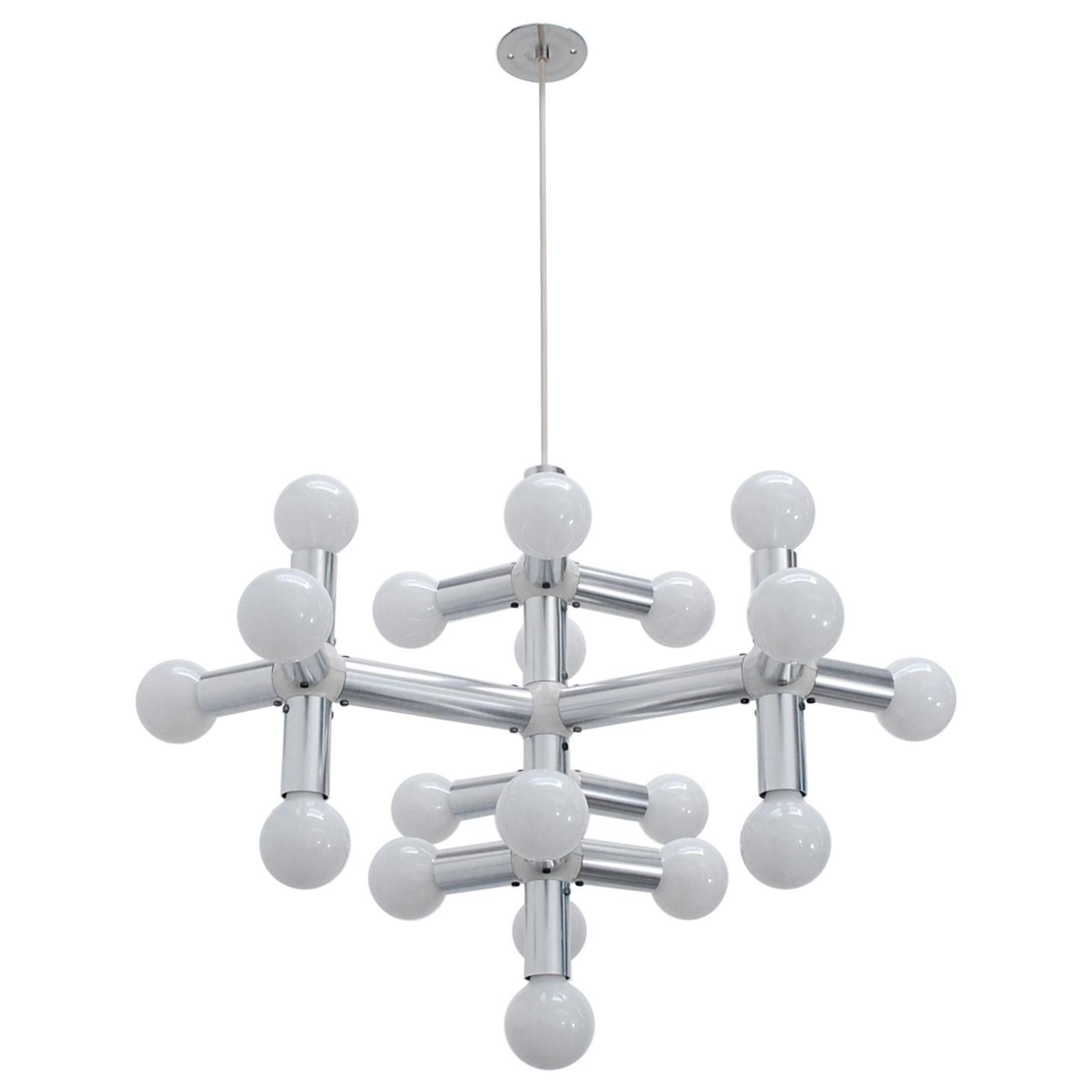 Lampadario modulare italiano degli anni '60