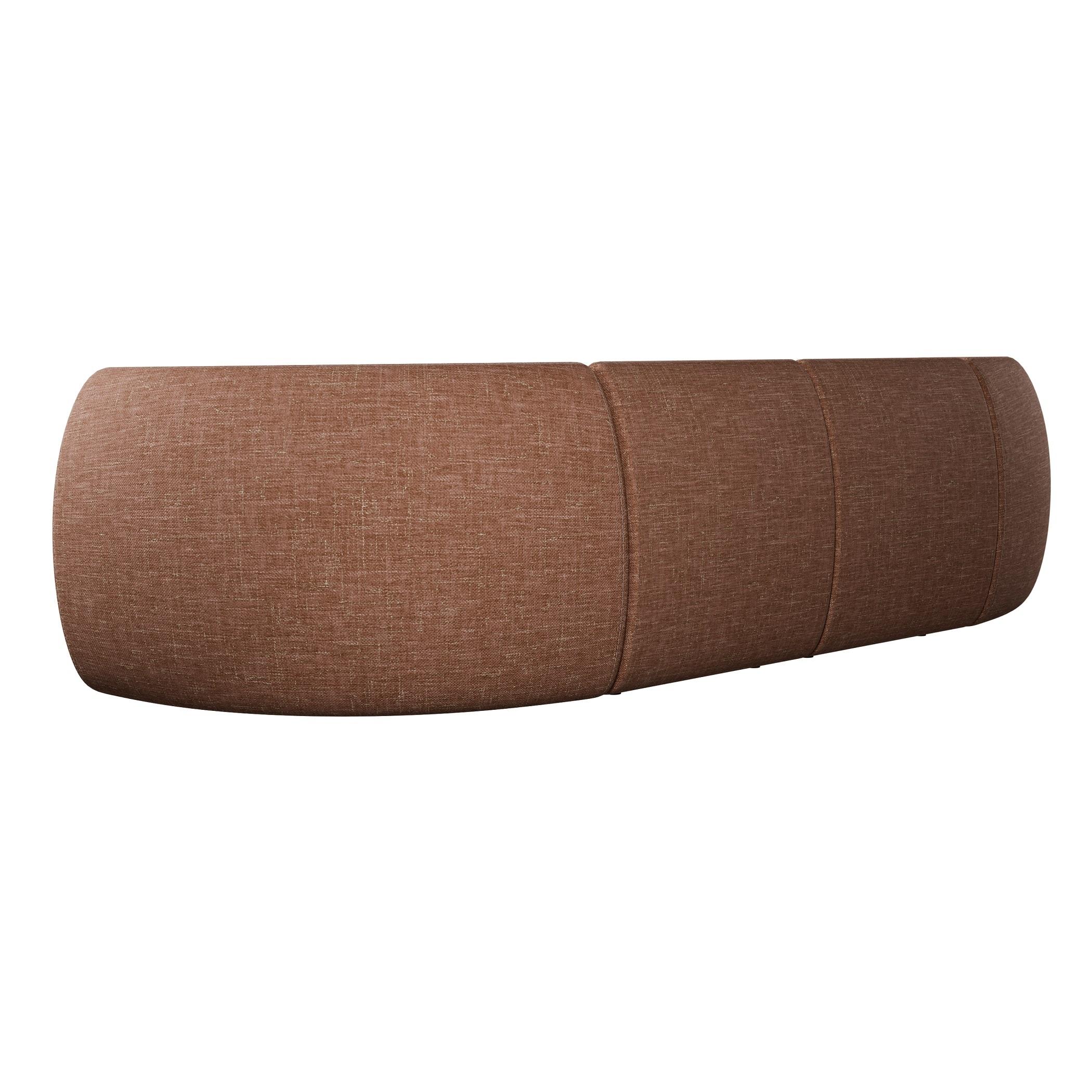 Portugais Modulaire 4 places Handcraft en tissu uni corail fabriqué à la main par Murmurio en vente