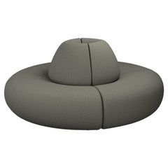 Hanabira T2 modular de 4 plazas en tela de bosque fácil de limpiar hecha a mano por Murmurio