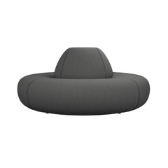 Hanabira T2 modular de 4 plazas en tejido E.C gris oscuro hecho a mano por Murmurio