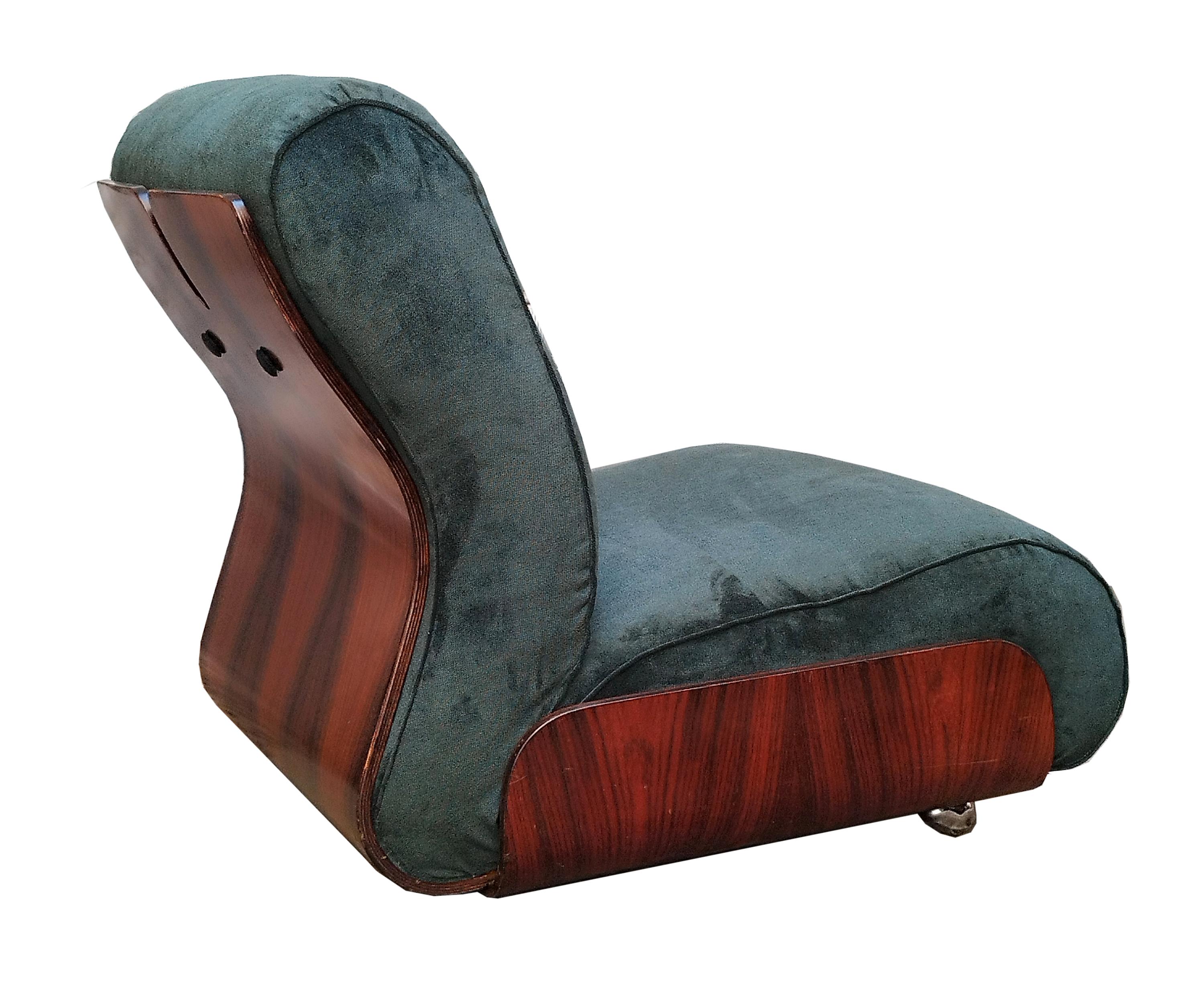 Italian Modular 5 Seater Sofa with Wheels, Italy 1960s