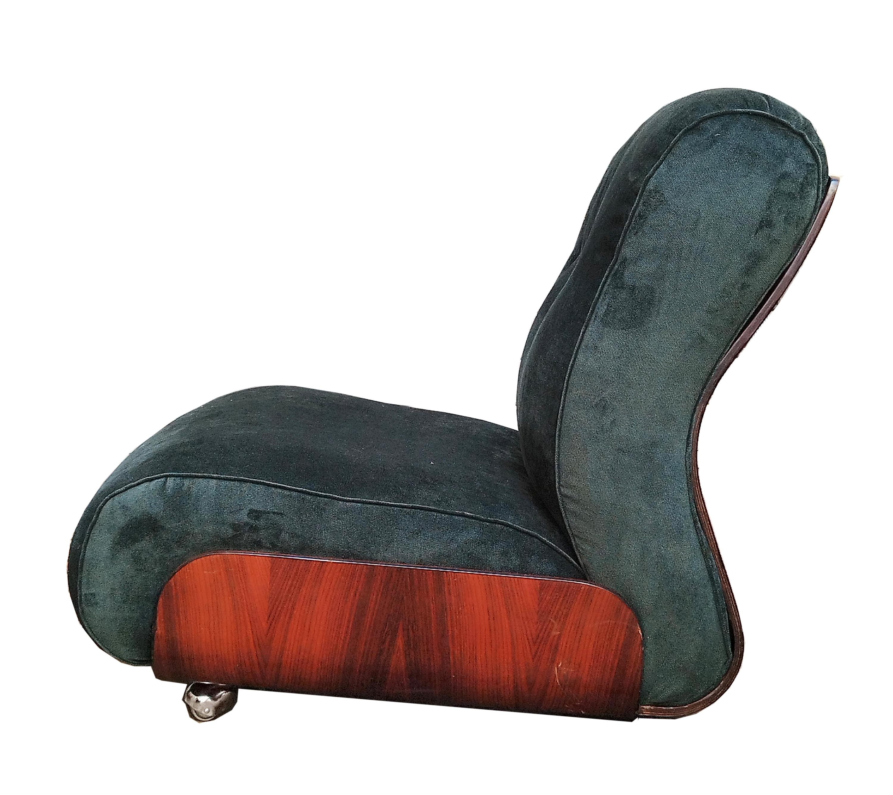 Mid-20th Century Modular 5 Seater Sofa with Wheels, Italy 1960s