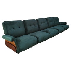 Modular 5 Seater Sofa with Wheels, Italy 1960s