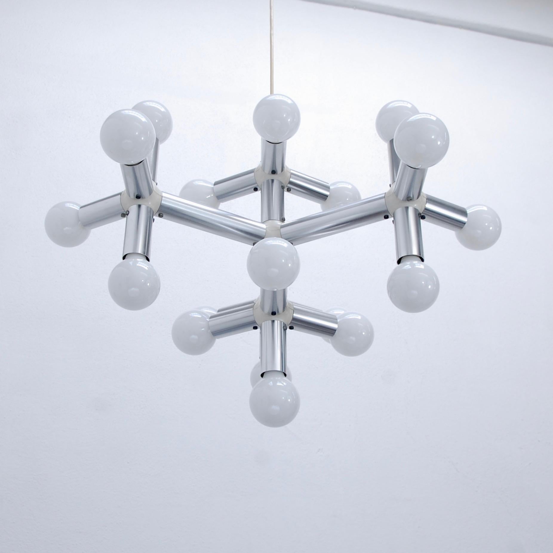 Modern Modular 1960s Italian Chandelier For Sale