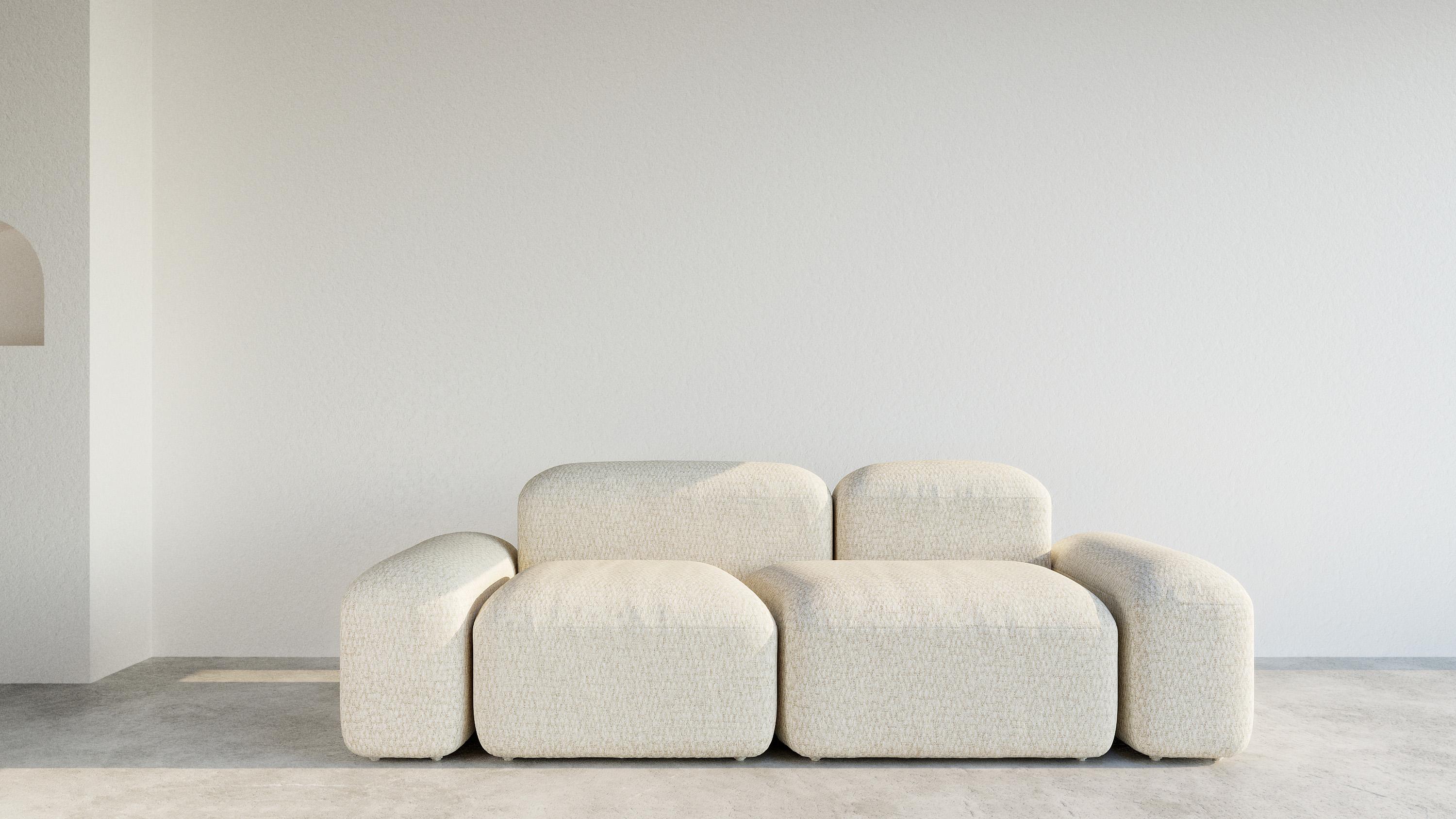 'Lapis' is a collection of sofas and seats with very organic and Minimalist shapes. 
Designer: Emanuel Gargano
Maker: Amura Lab 

LAPIS 030
2 seaters / 222cm L

'Lapis' can be made in several dimension and combinations, according to spaces and