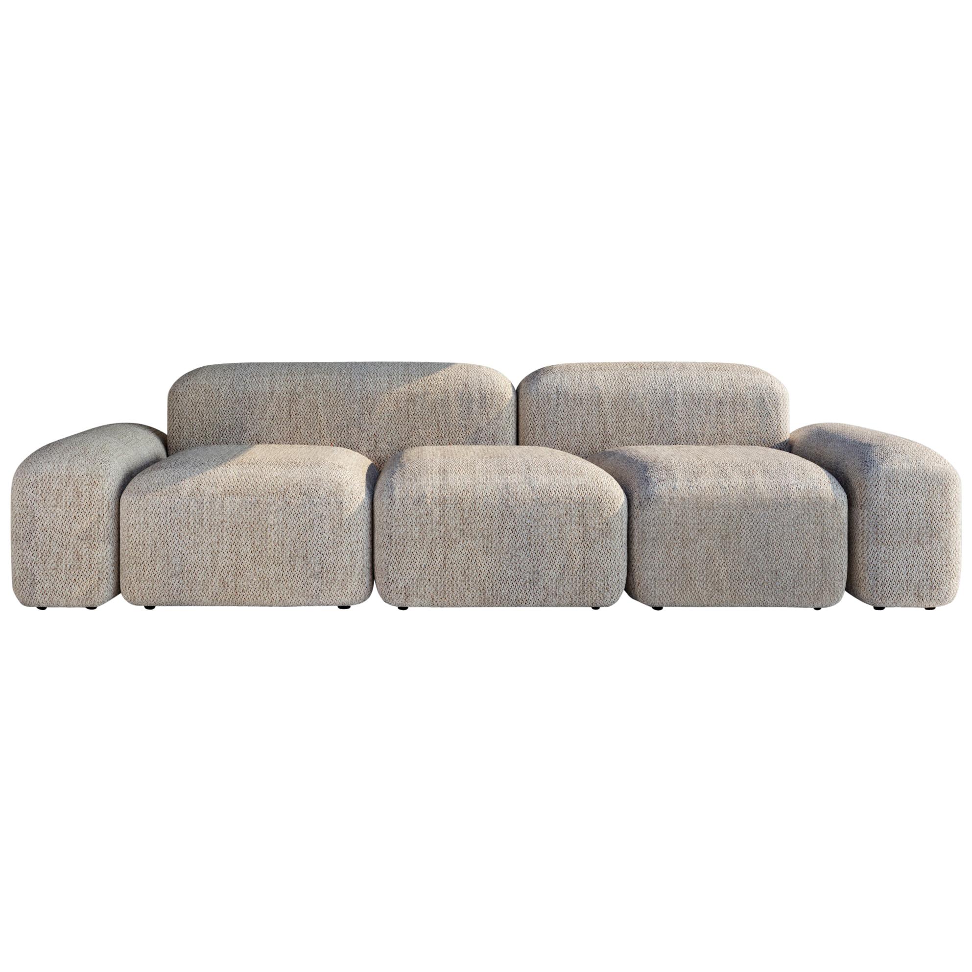 Modular and Customizable Sofa 'Lapis' 060 'Many Layouts and Fabrics Available'