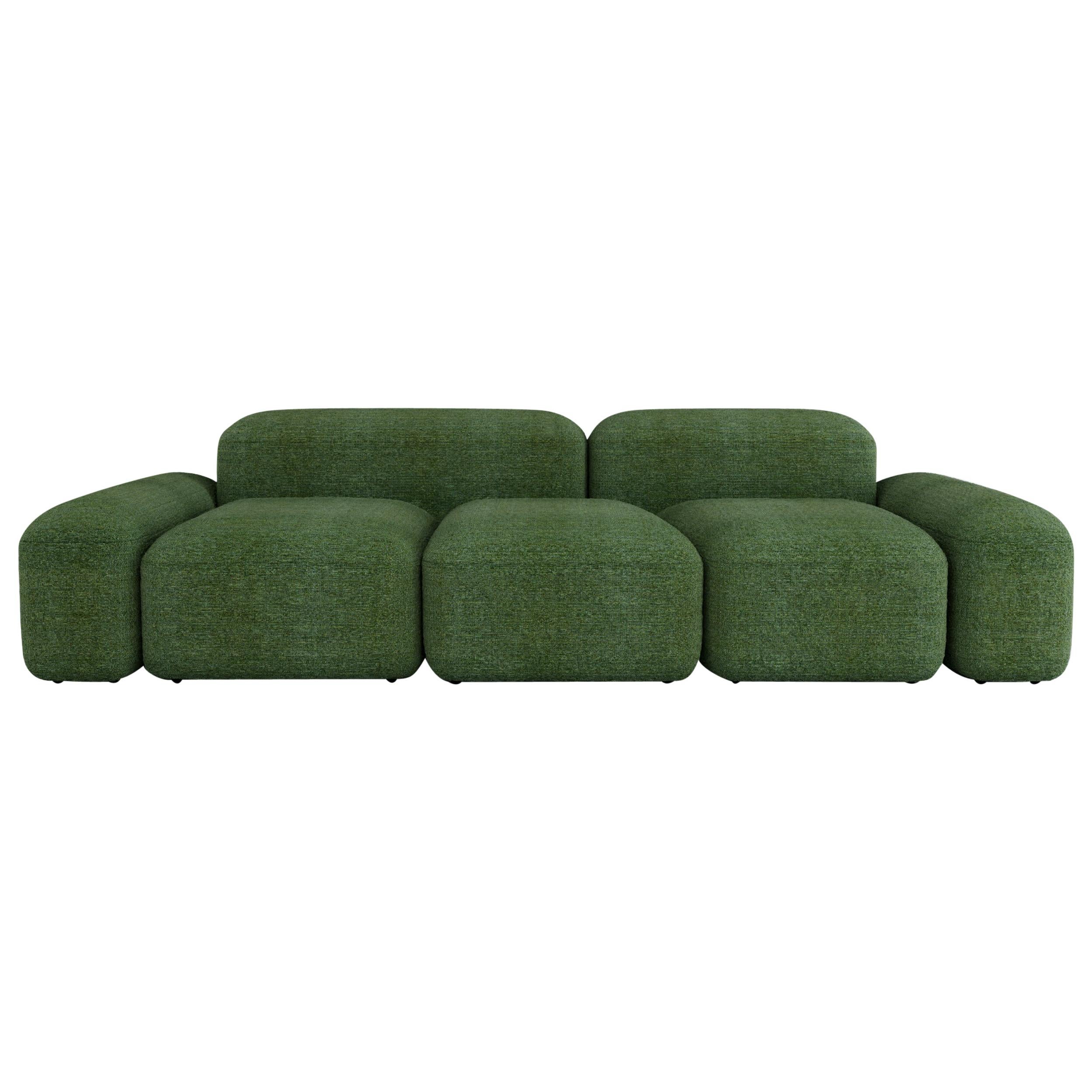 Modular and Customizable Sofa 'Lapis' 060 'Many Layouts and Fabrics Available'