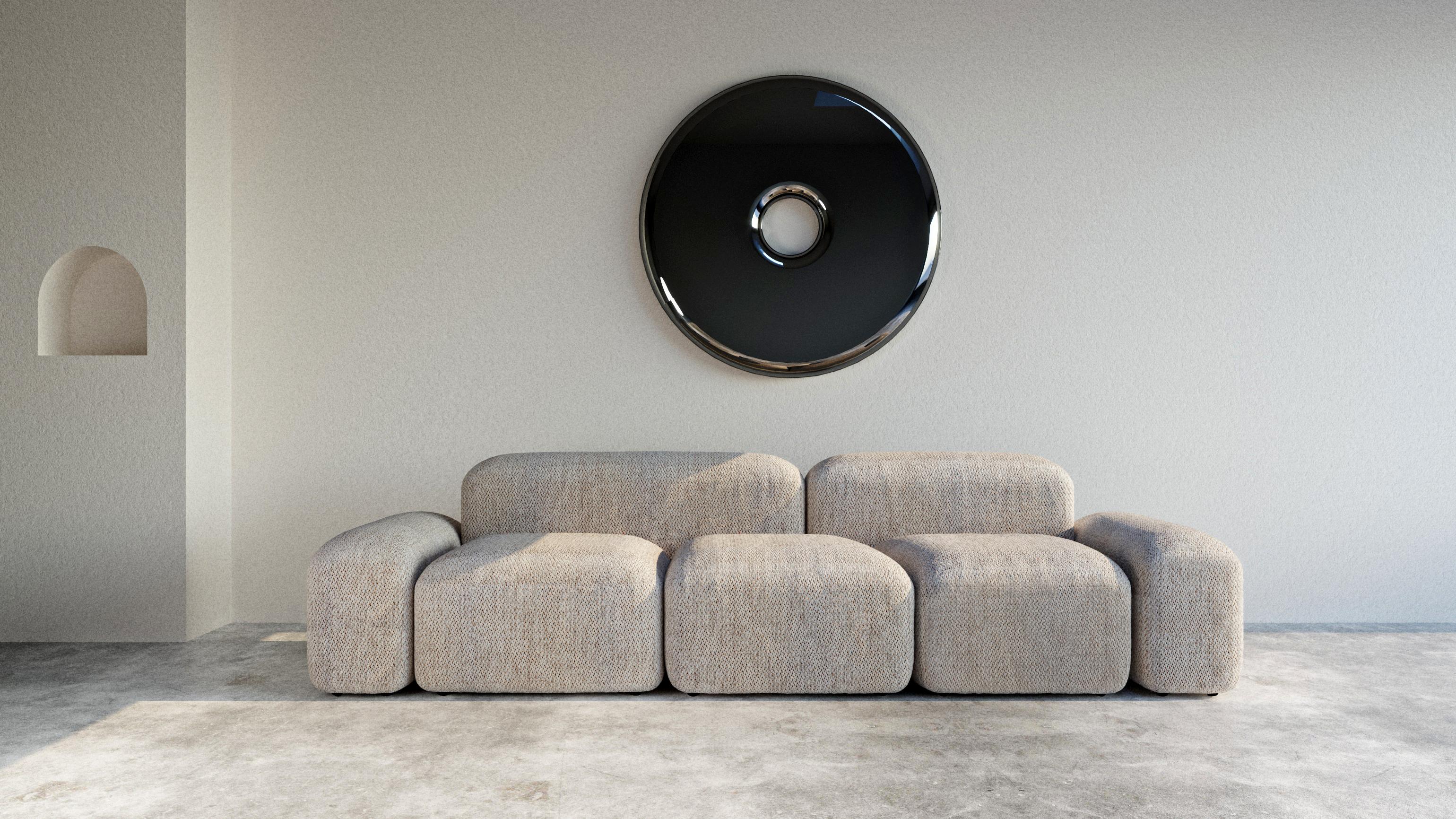 Modulares und anpassbares Sofa 'Lapis' 296 'Many Layouts und Stoffe verfügbar' (Organische Moderne) im Angebot