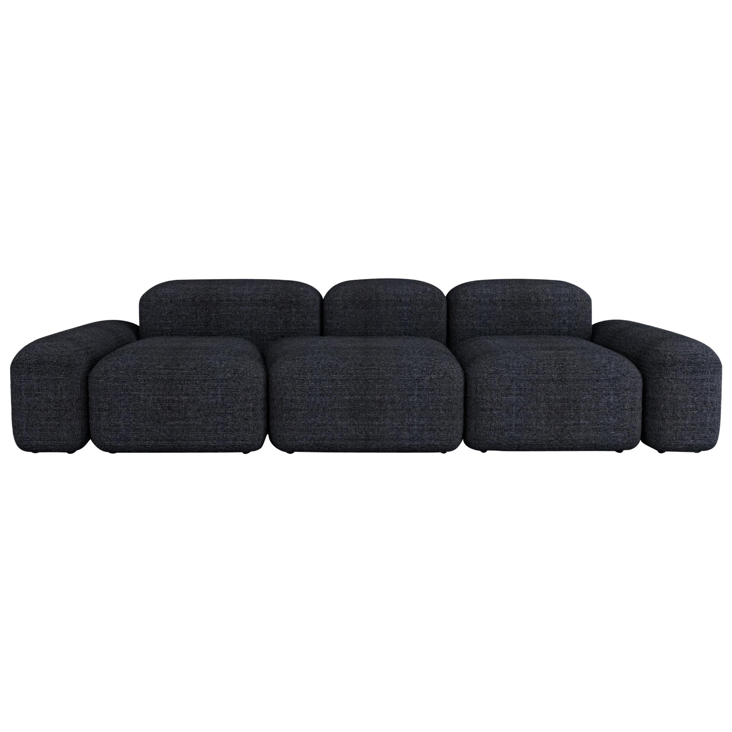 Modular and Customizable Sofa 'Lapis' 296 'Many Layouts and Fabrics Available'