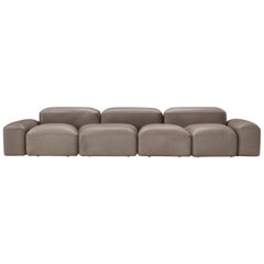 Modulares und anpassbares Sofa 'Lapis' 325 Leder