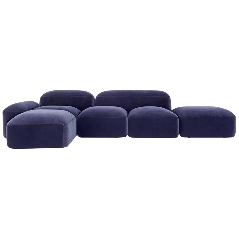 Modular and Customizable Sofa 'Lapis' E019 For Sale