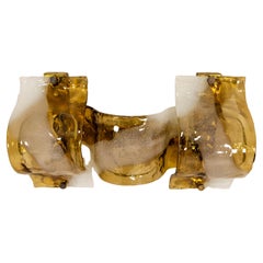 Modular Applique LP 276 in Brass and Murano Glass by Carlo Nason for Mazzega