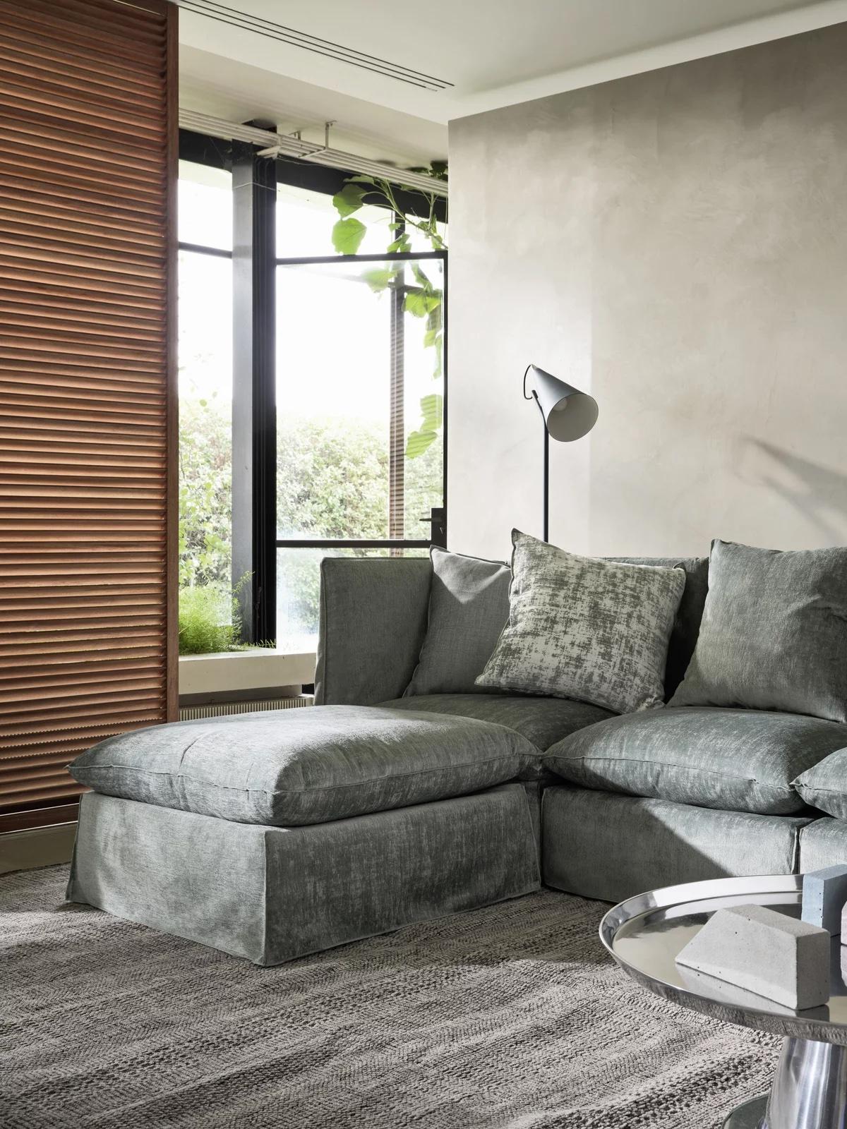 Fabric Modular armchair Gervasoni Ghost 06 design Paola Navone For Sale