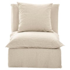 Modular armchair Gervasoni Ghost 06 design Paola Navone - Stone