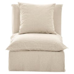 Modular armchair Gervasoni Ghost 06 design Paola Navone - Stone