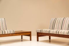Modular Bench Set in Teak and Original Upholstery, Italy, 1960s