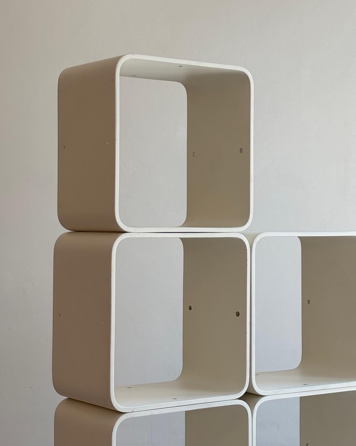 Modular bookcase by Carlo De Carli for Fiarm, 1970s Italy (Bugholz) im Angebot