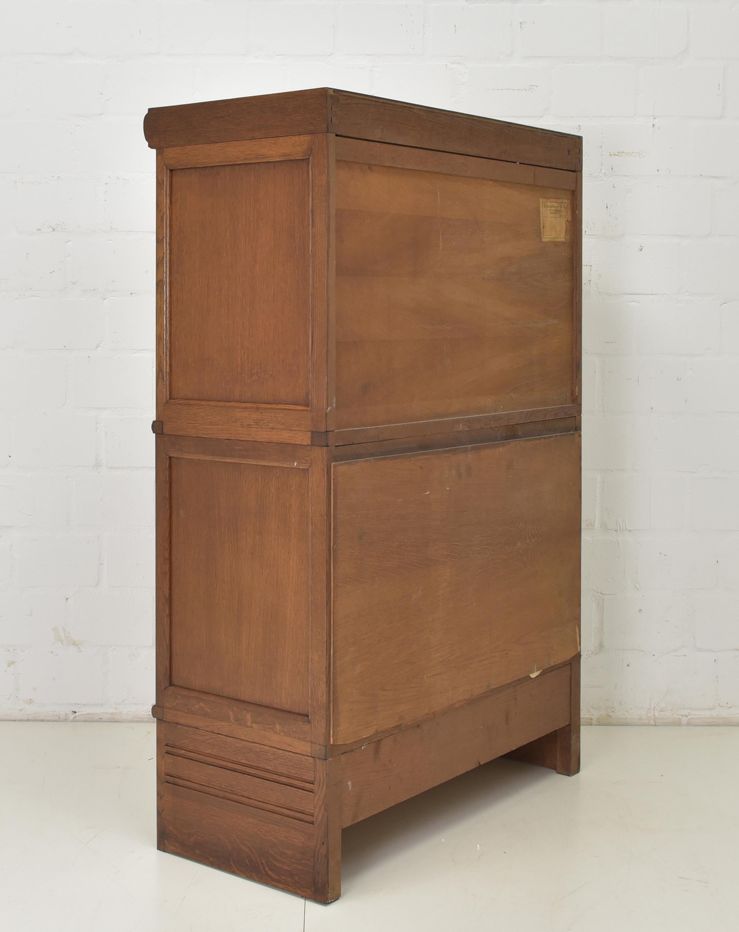 Modular Bookcase Filing Cabinet in Oak, 1950 For Sale 6
