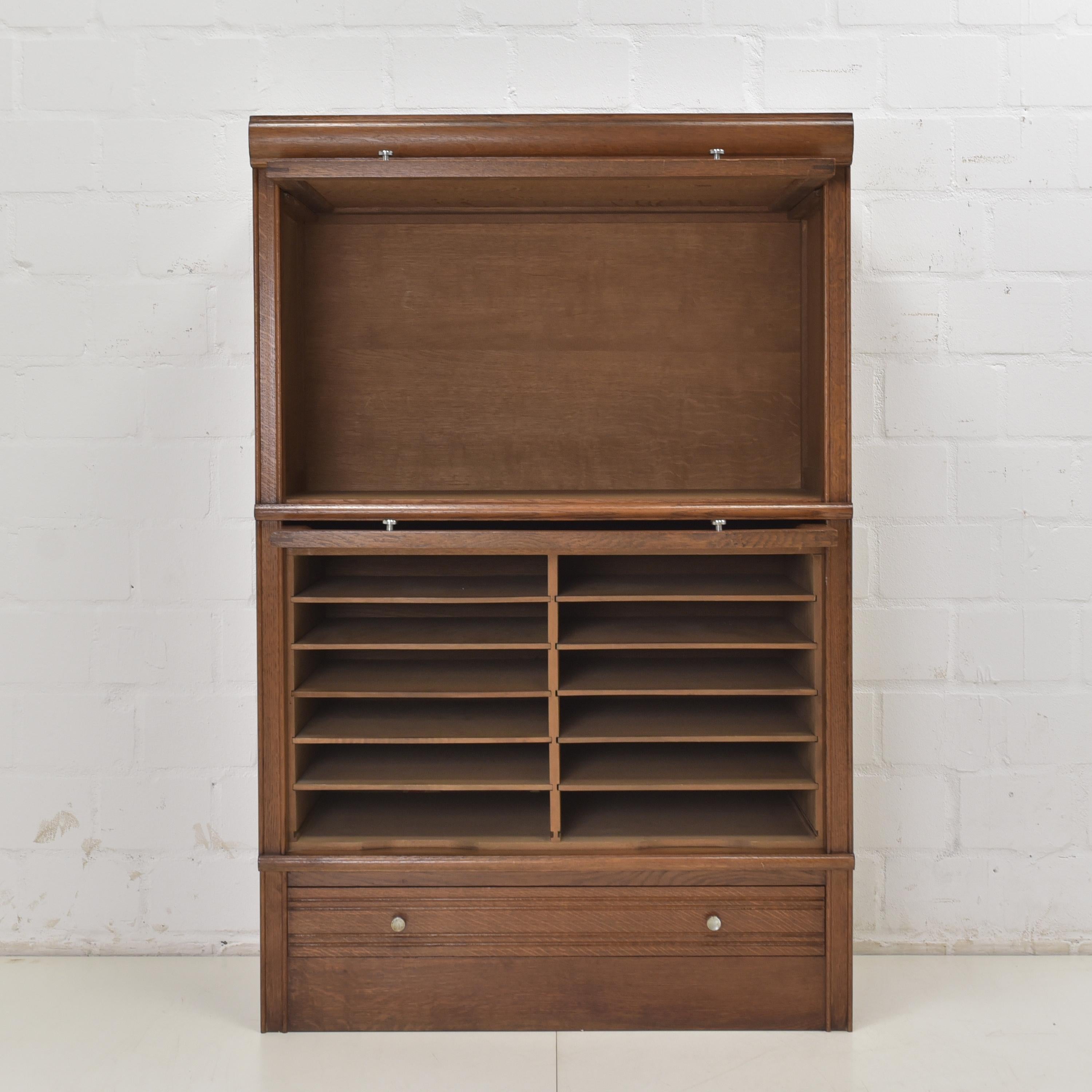 bookcase with filing cabinet base