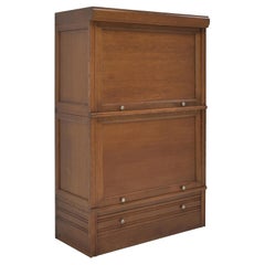 Modular Bookcase Filing Cabinet in Oak, 1950