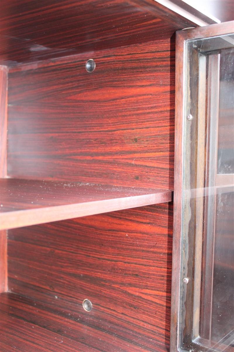 Modular Bookcases Vittorio Dassi Midcentury Italian Design Brown Wood 6