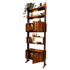 Modular Bookshelf by Ernesto Hauner, Brazilian Rosewood, 1960s