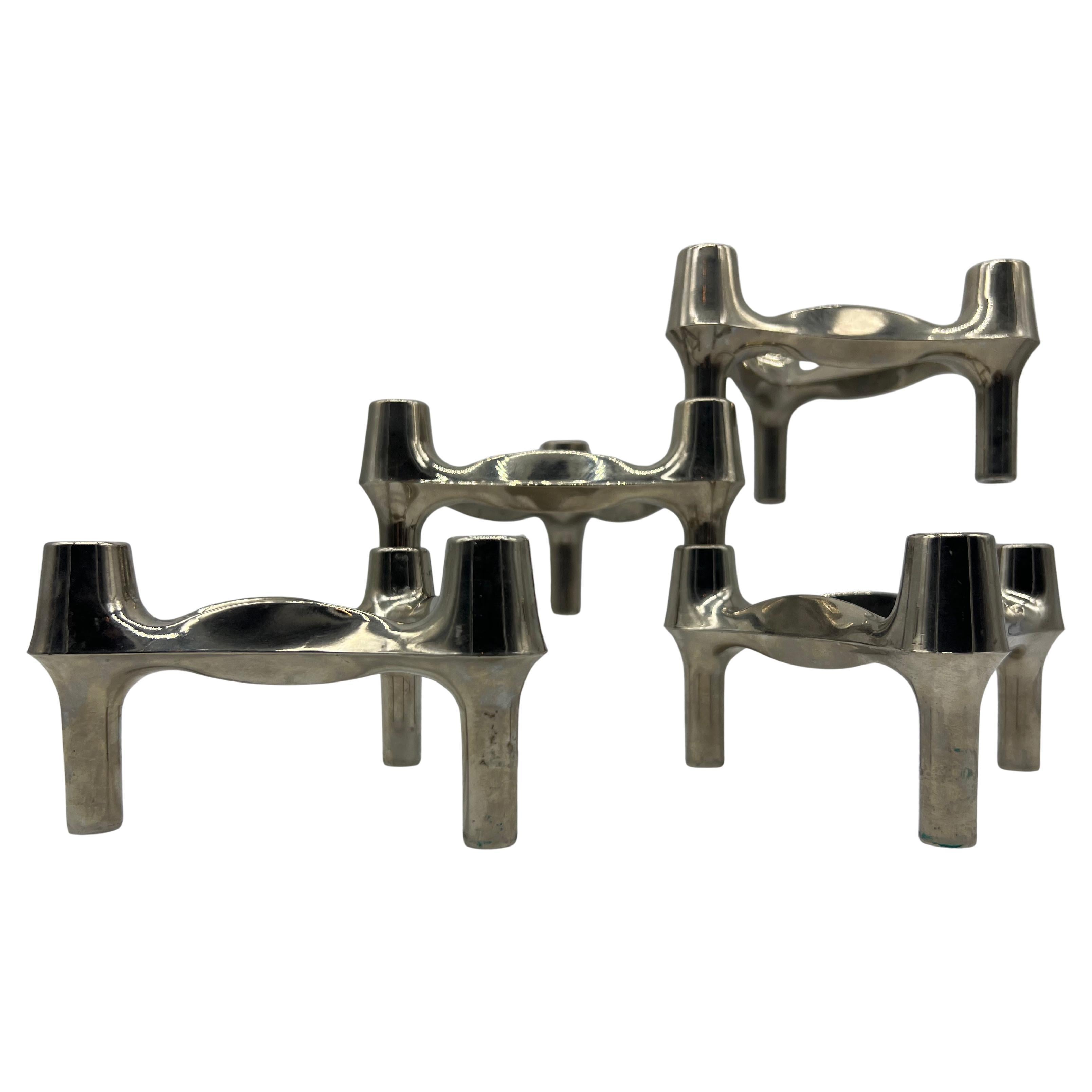 Modular candlestick by Fritz Nagel for BMF, 1960 For Sale