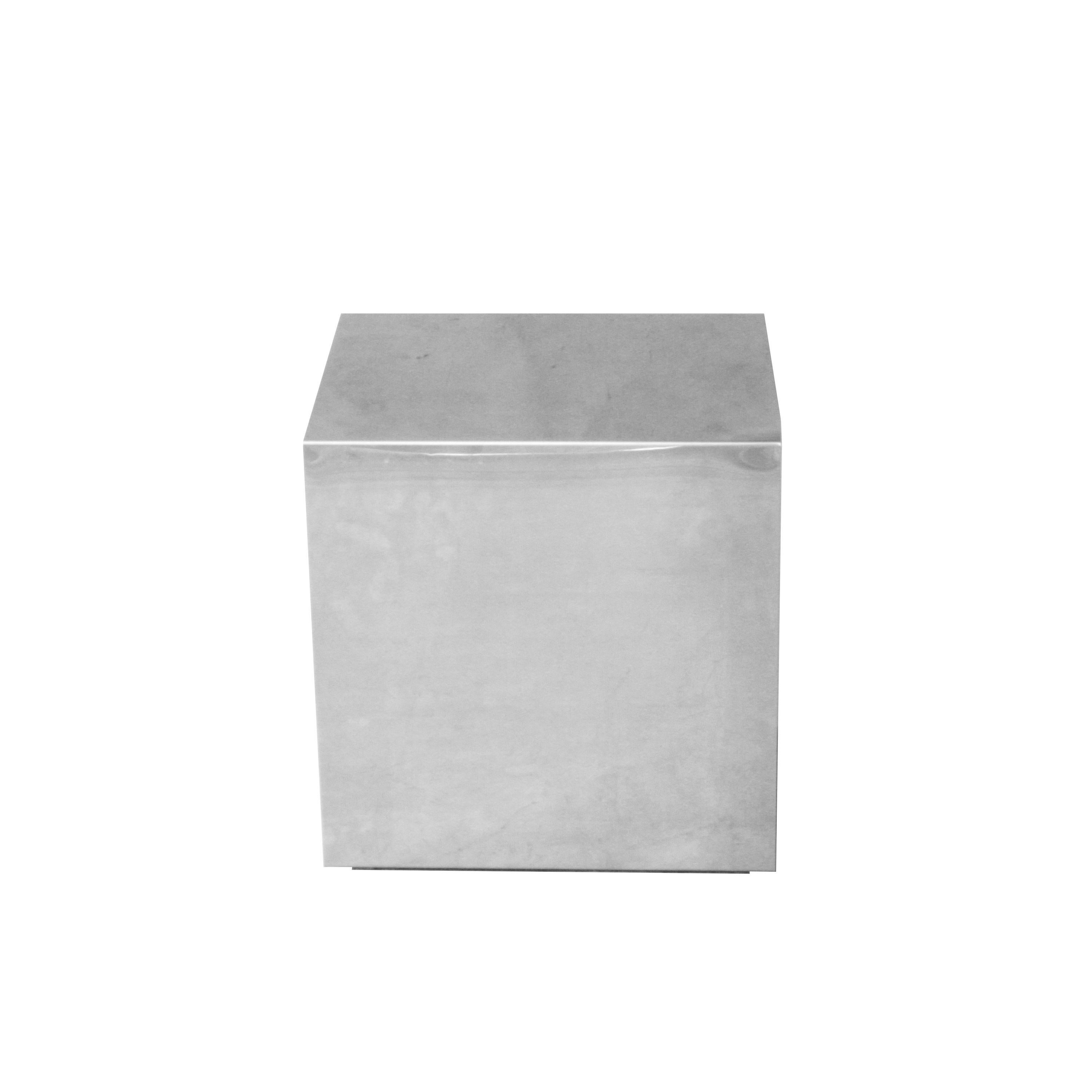 Modular Centre Side Table Cubic Shaped Chromed, Italy, 1970 In Good Condition In Madrid, ES