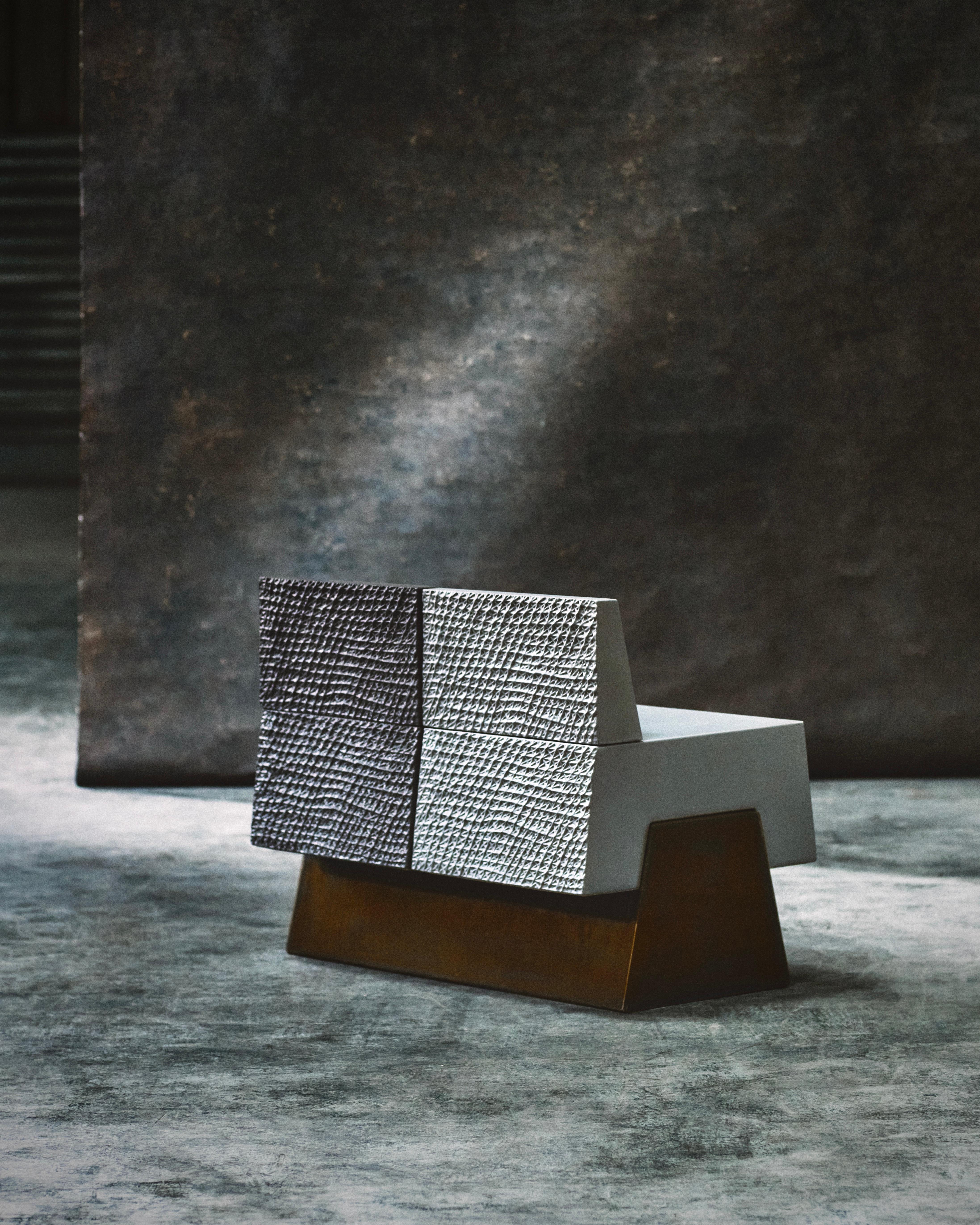 Français Banquette modulaire en céramique par Andrée & Michel Hirlet, France en vente