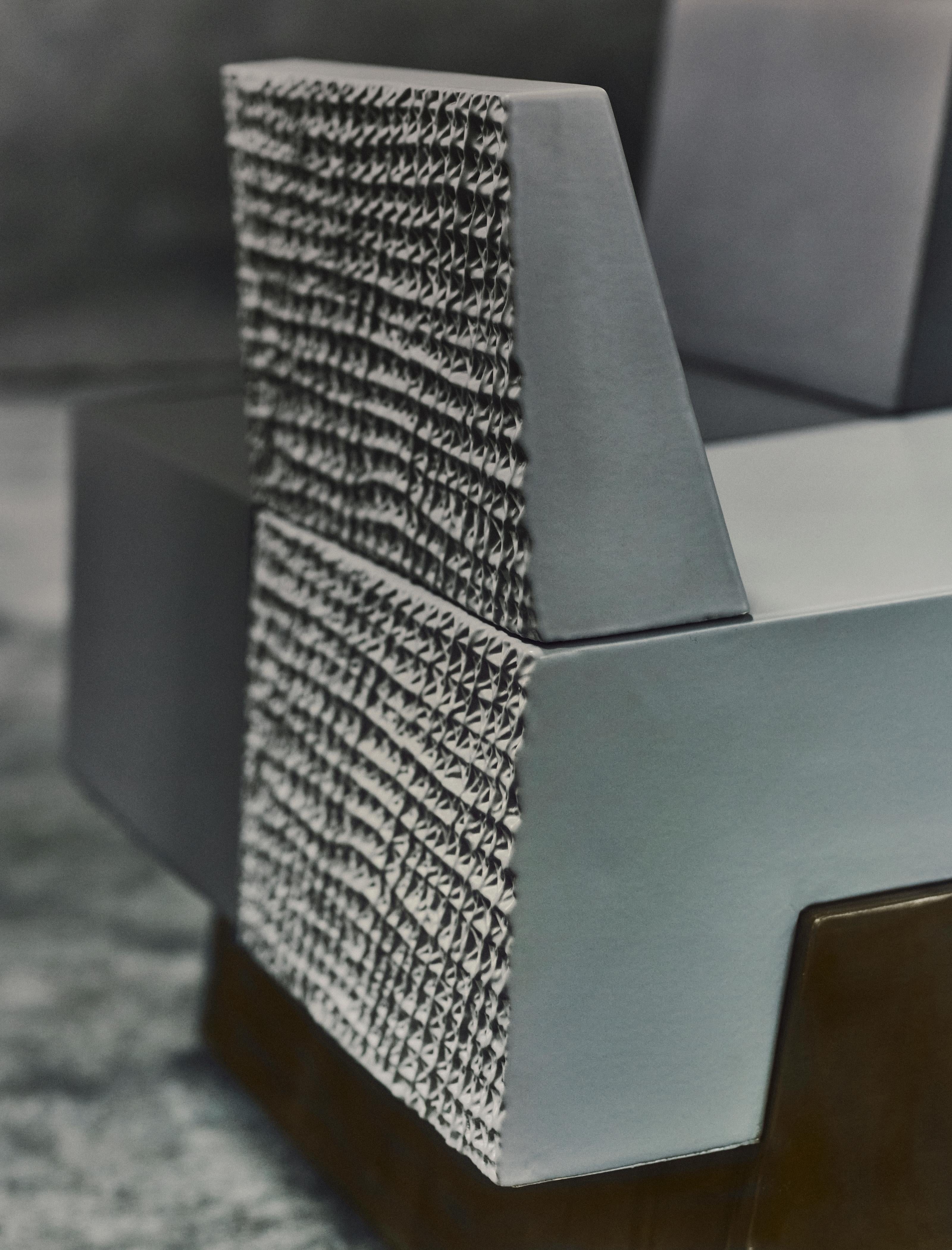 Cuit Banquette modulaire en céramique par Andrée & Michel Hirlet, France en vente