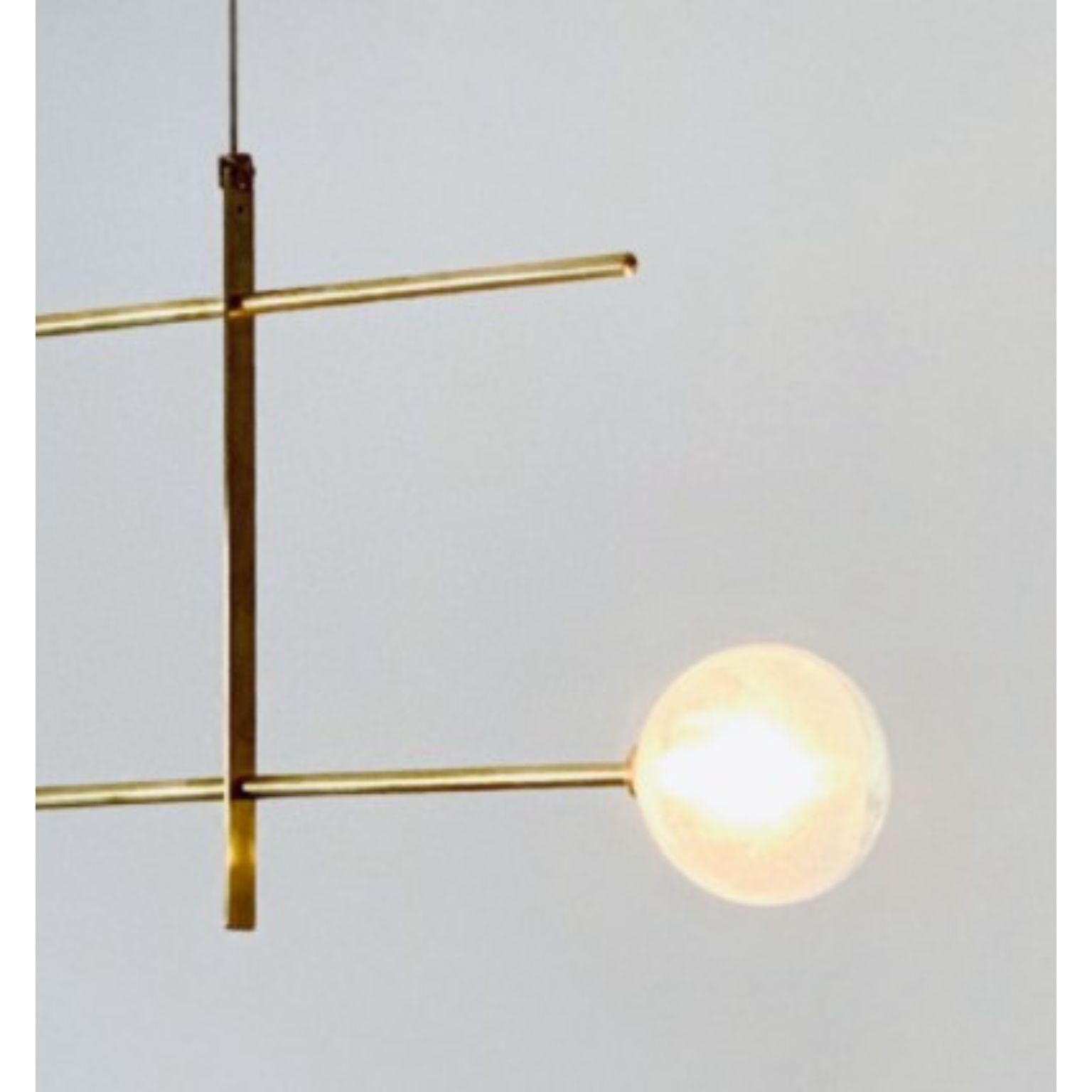 Spanish Modular Chandelier 2 Lamps by Contain For Sale