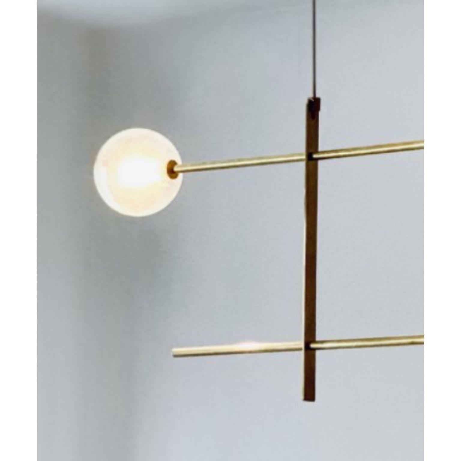 Modular Chandelier 2 Lamps by Contain In New Condition For Sale In Geneve, CH