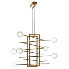 Modularer Kronleuchter mit 8 Lampen von Contain