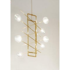 Modular Chandelier Long 8 Lamps by Contain