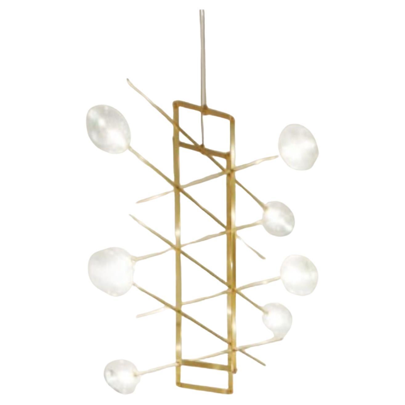Modular Chandelier Long 8 Lamps by Contain