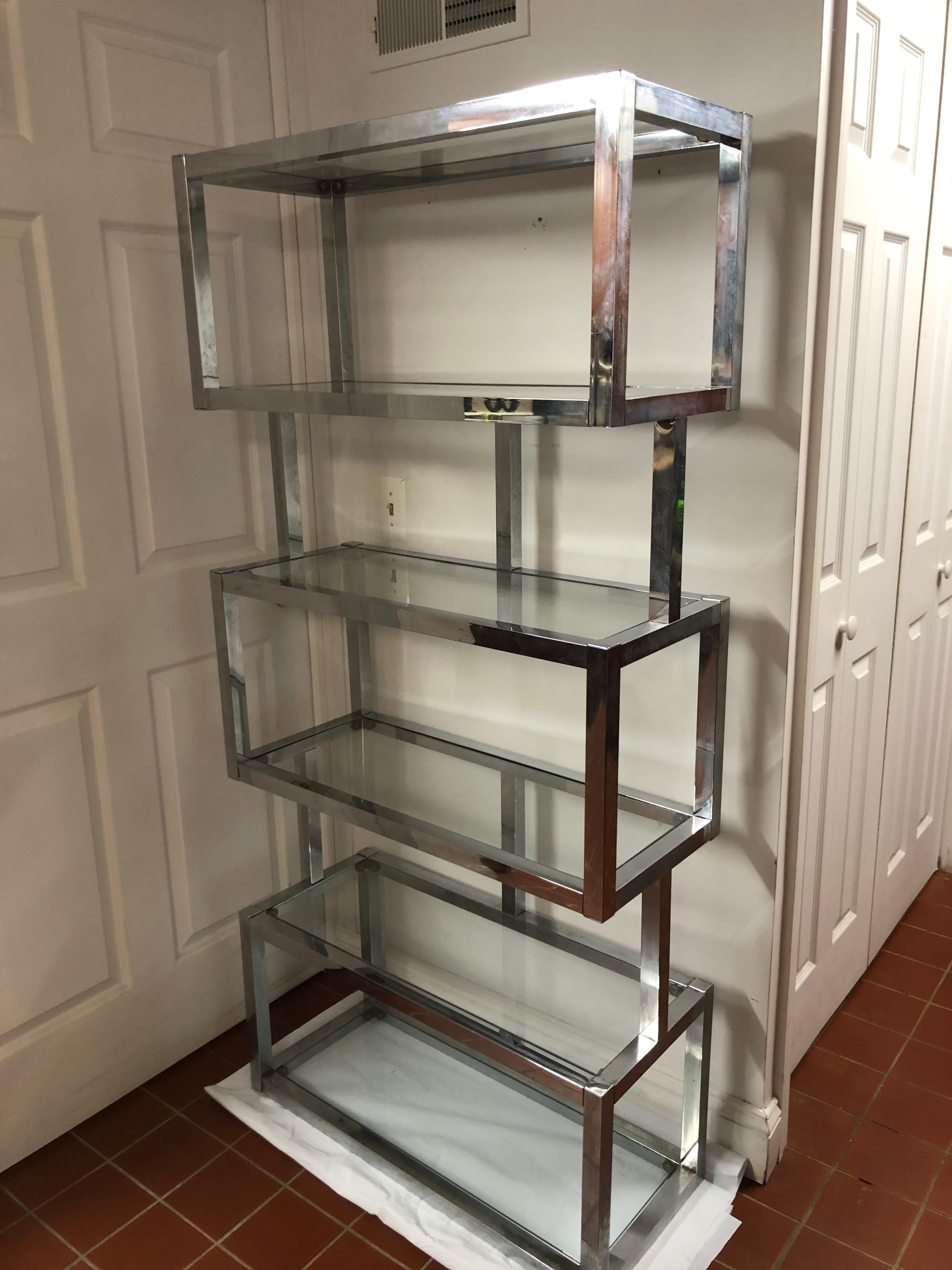 modular glass shelving