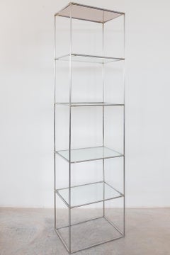 Modular Chrome Display Shelf Abstracta System Designed, Cadovius, 1960s, Denmark