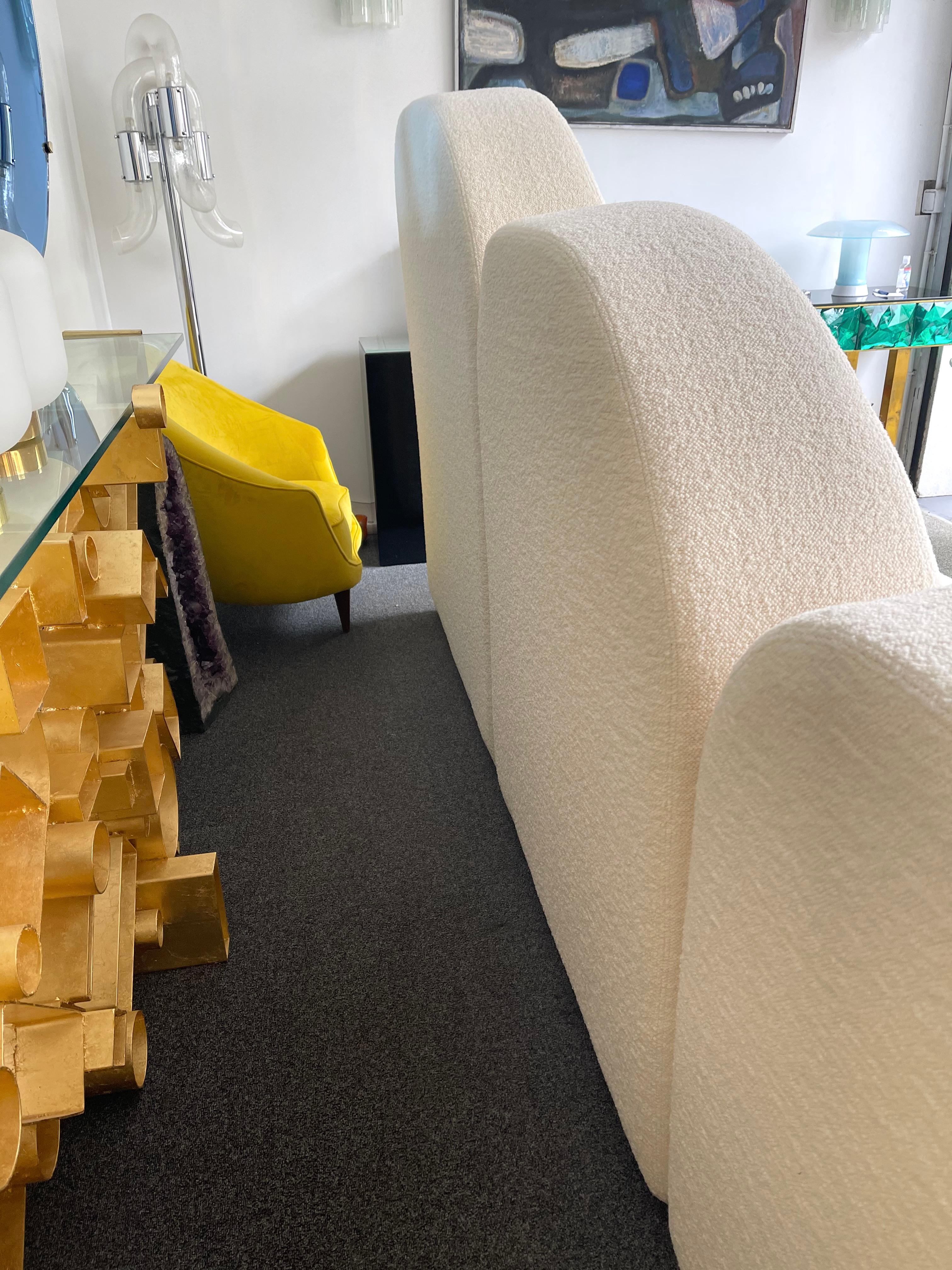 Modular Cloud Sofa Bouclé Fabric by Opdipo, Italy, 1980s 2