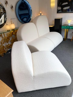 Modular Cloud Sofa Bouclé Fabric by Opdipo, Italy, 1980s